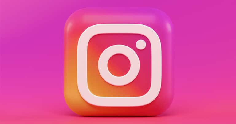 Logo Instagram en 3D